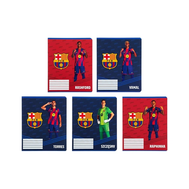 Тетрадь Kite FC Barcelona, 12 листов, клетка (BC26-232) - изображение 1