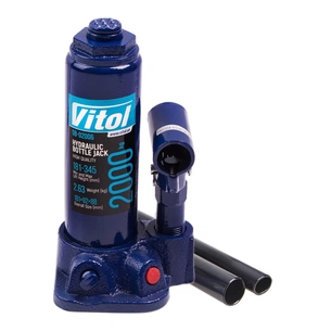 Домкрат Vitol DB-02006K/T90204S, телескопический, гидравлический, 2т, min 181мм, max 345мм, чемодан (DB-02006K) изображение 1