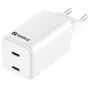 Зарядний пристрій Sandberg 2xUSB 65W (2xUSB-C) Gan III (441-56) - зменшене зображення 1