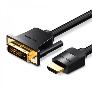 Кабель Vention DVI - HDMI V 1.4 (M/M), 2 м, Black (ABFBH) зображення 1