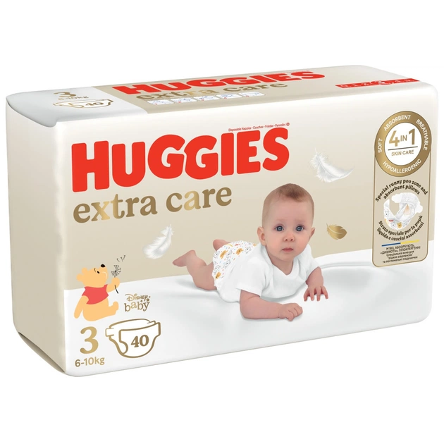 Підгузки Huggies Extra Care Size 3 (6-10 кг) 40 шт (5029053574400) - picture 2
