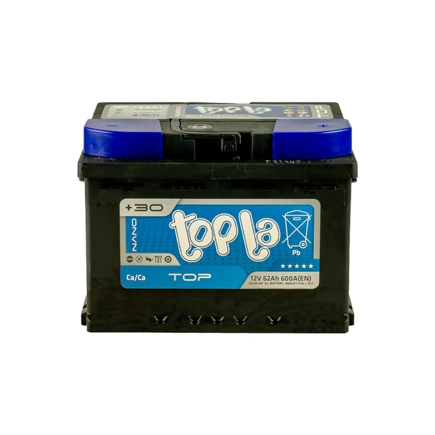 Аккумулятор автомобильный Topla 62 Ah/12V TOP Euro (118 662) - изображение 1