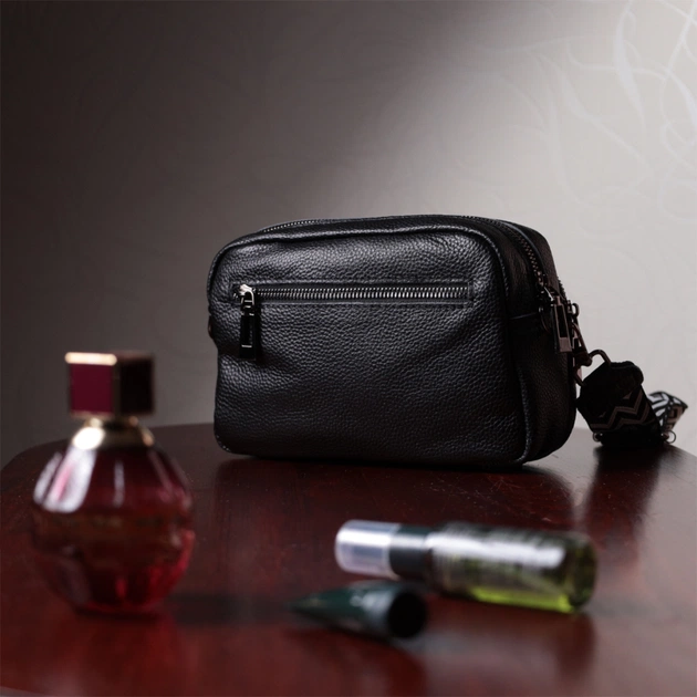 Сумка Vintage З натуральної шкіри Чорна (22634) - зображення 12