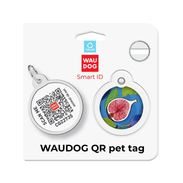 Адресник для тварин WAUDOG Smart ID з QR паспортом "Інжир", коло 30 мм (230-4053) - picture 5