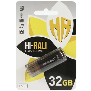 USB флеш накопичувач Hi-Rali 32GB Stark Series Black USB 2.0 (HI-32GBSTBK) зображення 1