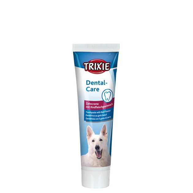 Зубная паста для животных Trixie со вкусом мяса для собак 100 гр (4011905025452) - изображение 1
