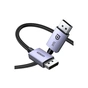 Кабель мультимедійний DisplayPort M to DisplayPort M 1.0m 16K DP118 black UGREEN (15383) - зменшене зображення 2