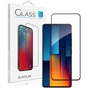Скло захисне ACCLAB Full Glue Xiaomi Poco M6 Pro Black (1283126589775) зображення 1