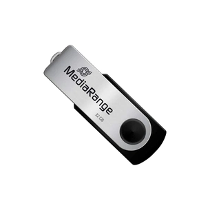 USB флеш накопичувач Mediarange 32GB Black/Silver USB 2.0 (MR911) зображення 1