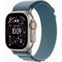 Смарт-годинник Apple Watch Ultra 3 GPS + Cellular 49mm Natural Titanium Case with Light Blue Alpine Loop - Medium (MEWM4QP/A) - зменшене зображення 1