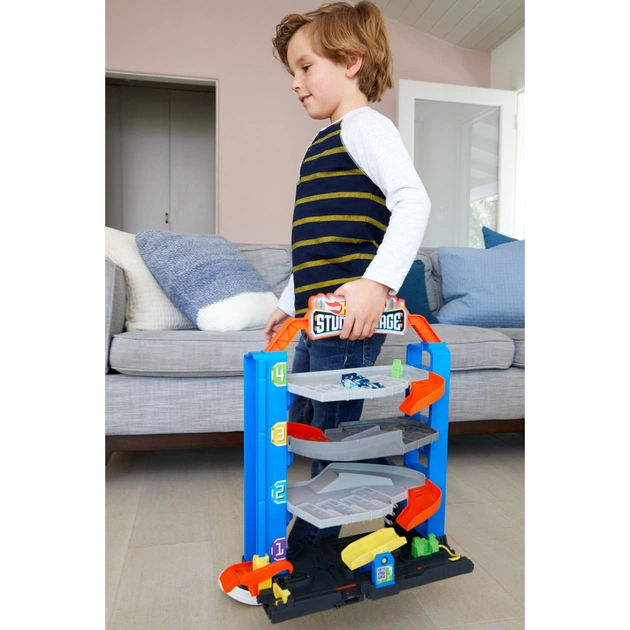 Чотирьохповерховий гараж для машинок Hot Wheels (GNL70) - picture 8