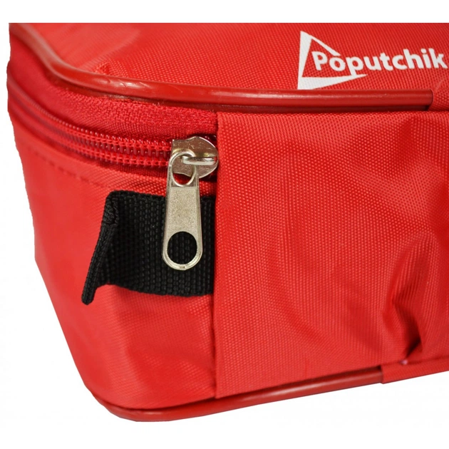 Автомобільна аптечка Poputchik згідно ТУ футляр м'який червоний 19х8х14 (02-037-М) - picture 4