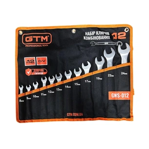 Ключ GTM 8-24мм 12шт, чохол (GWS-012) picture 1