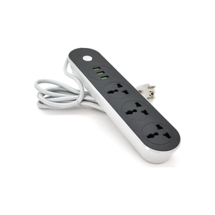 Мережевий фільтр живлення Voltronic TВ-Т56, 3роз, 3*USB Black (ТВ-Т56-Black) зображення 1