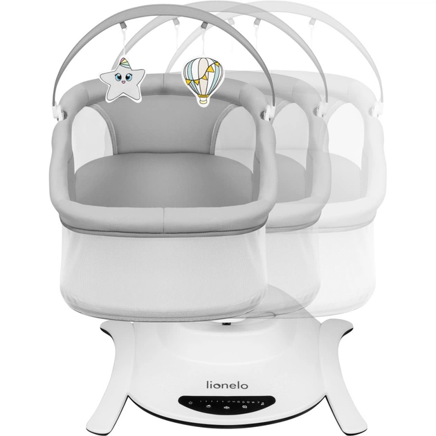 Крісло-гойдалка Lionelo Bella Set Grey Concrete (LO-BELLA SET GREY CONCRETE) - picture 11