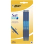 Ручка кулькова Bic Soft Feel Clic Grip, синя, 3шт в блістері (bc837396) - зменшене зображення 2