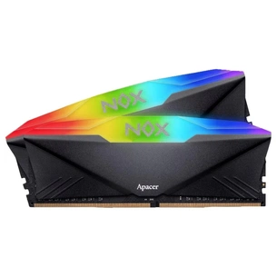 Модуль пам'яті для комп'ютера DDR4 16GB (2x8GB) 3200 MHz NOX RGB Black Apacer (464019) зображення 1