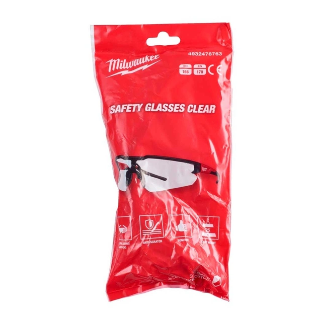 Защитные очки Milwaukee улучшенные, прозрачные (4932478763) - изображение 4