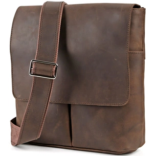 Сумка Shvigel З вінтажної шкіри Коричнева (00998) зображення 1