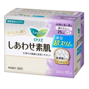Гігієнічні прокладки Kao Laurier Happy Skin Extra Heavy Day Use Slim 17 шт (4901301282750) зображення 1