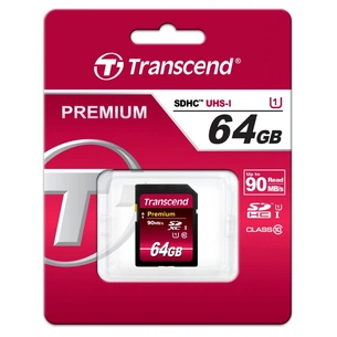Карта пам'яті Transcend 64Gb SDXC class 10 UHS-I Premium (TS64GSDU1) зображення 1