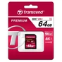 Карта пам'яті Transcend 64Gb SDXC class 10 UHS-I Premium (TS64GSDU1) - зменшене зображення 1