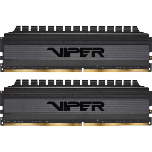 Модуль пам'яті для комп'ютера DDR4 8GB (2x4GB) 3000 MHz Viper 4 Blackout Patriot (PVB48G300C6K) - изображение 1