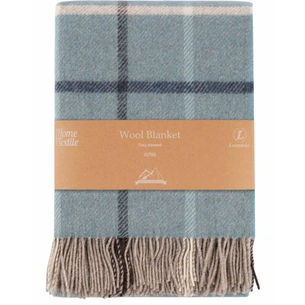 Плед Ardesto Leonardo Alpina 100% вовна, блакитний 140x200 см (ART0704LM) picture 1