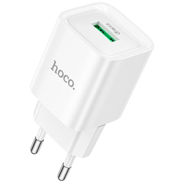 Зарядное устройство HOCO C145A Charm USB QC3.0 White (6942007630214) - изображение 1