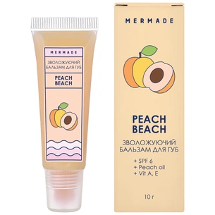 Бальзам для губ Mermade Peach Beach SPF 6 10 г (4820241302062) зображення 1