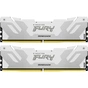 Модуль пам'яті для комп'ютера DDR5 48GB (2x24GB) 8000 MHz Renegade White/Silver Kingston Fury (ex.HyperX) (KF580C38RWK2-48) - зменшене зображення 3