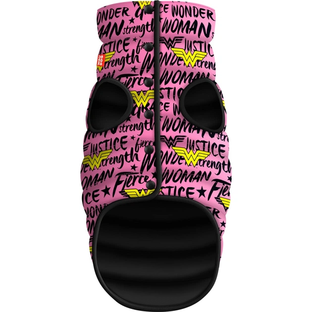 Курточка для тварин WAUDOG Clothes "Диво-жінка в рожевому" M 45 (0945-4010) - зображення 1