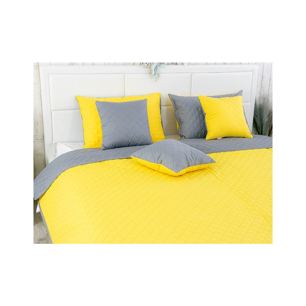 Покривало Руно мікрофайбер Yellow Grey 150x212 см (360.52У_Yellow Grey) - зображення 5