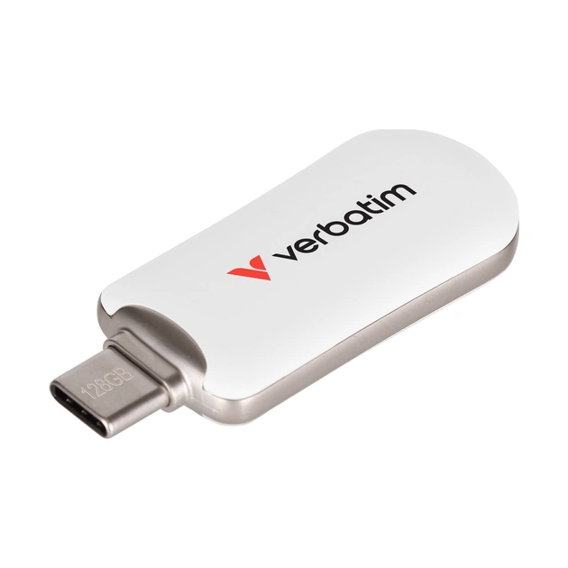 USB флеш накопичувач Verbatim 512GB Plectra White USB-C (30231) - зображення 1