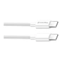 Дата кабель USB-C to USB-C 2.0m 5A 100W zinc alloy braided white ColorWay (CW-CBPDCC099-WT) - уменьшенное изображение 3