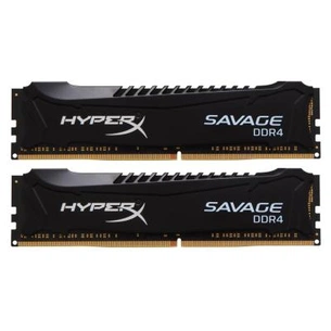 Модуль пам'яті для комп'ютера DDR4 16GB (2x8GB) 2400 MHz HyperX Savage Black Kingston Fury (ex.HyperX) (HX424C12SB2K2/16) зображення 1