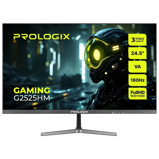 Монітор Prologix Gaming 24.5" G2525HM VA Black 180Hz - изображение 1