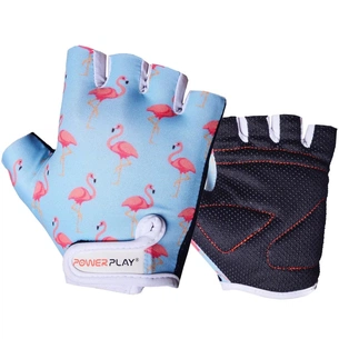 Велорукавиці PowerPlay Children 001 Blue Flamingo 2XS (001_Blue_Flamingo_2XS) зображення 1
