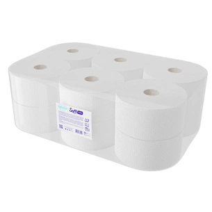 Туалетний папір SoffiPRO Optimal целюлозний 130 м 2 шари 12 рулонів (4820003834596) зображення 1