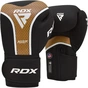 Боксерські рукавички RDX Aura Plus T-17 Black Golden 10 унцій (BGR-T17BGL-10OZ+) - зменшене зображення 1