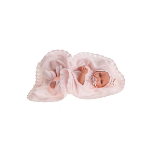 Пупс Antonio Juan Пеке з м'яким тілом 29 см в блідо рожевом (1790) зображення 1