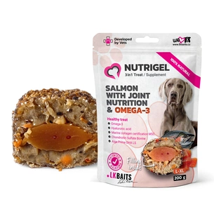 Ласощі для собак LK Baits Pet Nutrigel Salmon L-XL для великих порід, для суглобів з лососем та Omega-3 (Ø 18 мм) 200 г (7777008) picture 1
