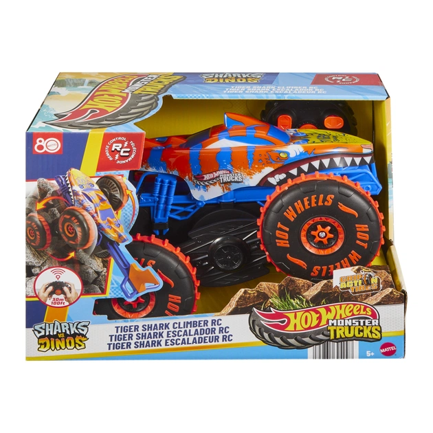 Радіокерована іграшка Hot Wheels Автомодель Monster Trucks Tiger shark climber 1:15 (JFR39) - picture 5