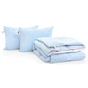 Ковдра MirSon Набір пуховий №2111 Bio-Blue Зима 90% пух 155х215 + подушки 50х70 2 шт пружні (2200003023275) - зменшене зображення 3