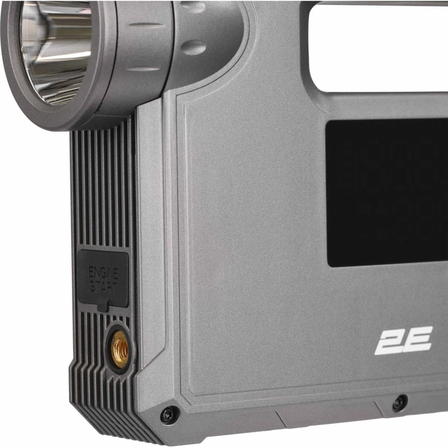 Пуско зарядний пристрій 2E Pitman з автомобільним компресором та ліхтарем, 10000 mAh/37Wh, 400 А, 1xUSB/2.4 A (2E-CJSPBPL-BK) - изображение 10