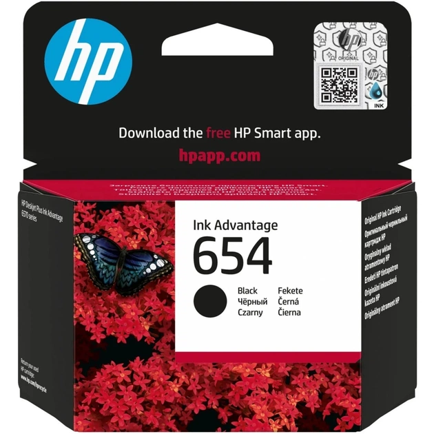 Картридж HP DJ No.654 black (7FP39UE) - изображение 1