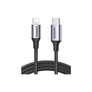Дата кабель USB-C to Lightning 1.0m US304 MFI Black Ugreen (US304/60759) зображення 1
