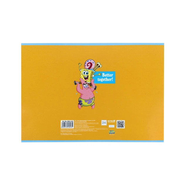 Альбом для малювання Kite SpongeBob SquarePants, 24 аркуша (SB25-242) - picture 6