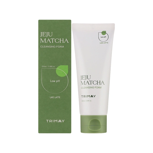 Пінка для вмивання Trimay Jeju Matcha Low Ph Cleansing Foam 100 мл (8809822541058) - picture 2