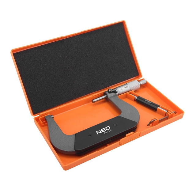Мікрометр Neo Tools з верн'єром 75-100 мм, ±0.01 мм/м (75-023) - picture 6
